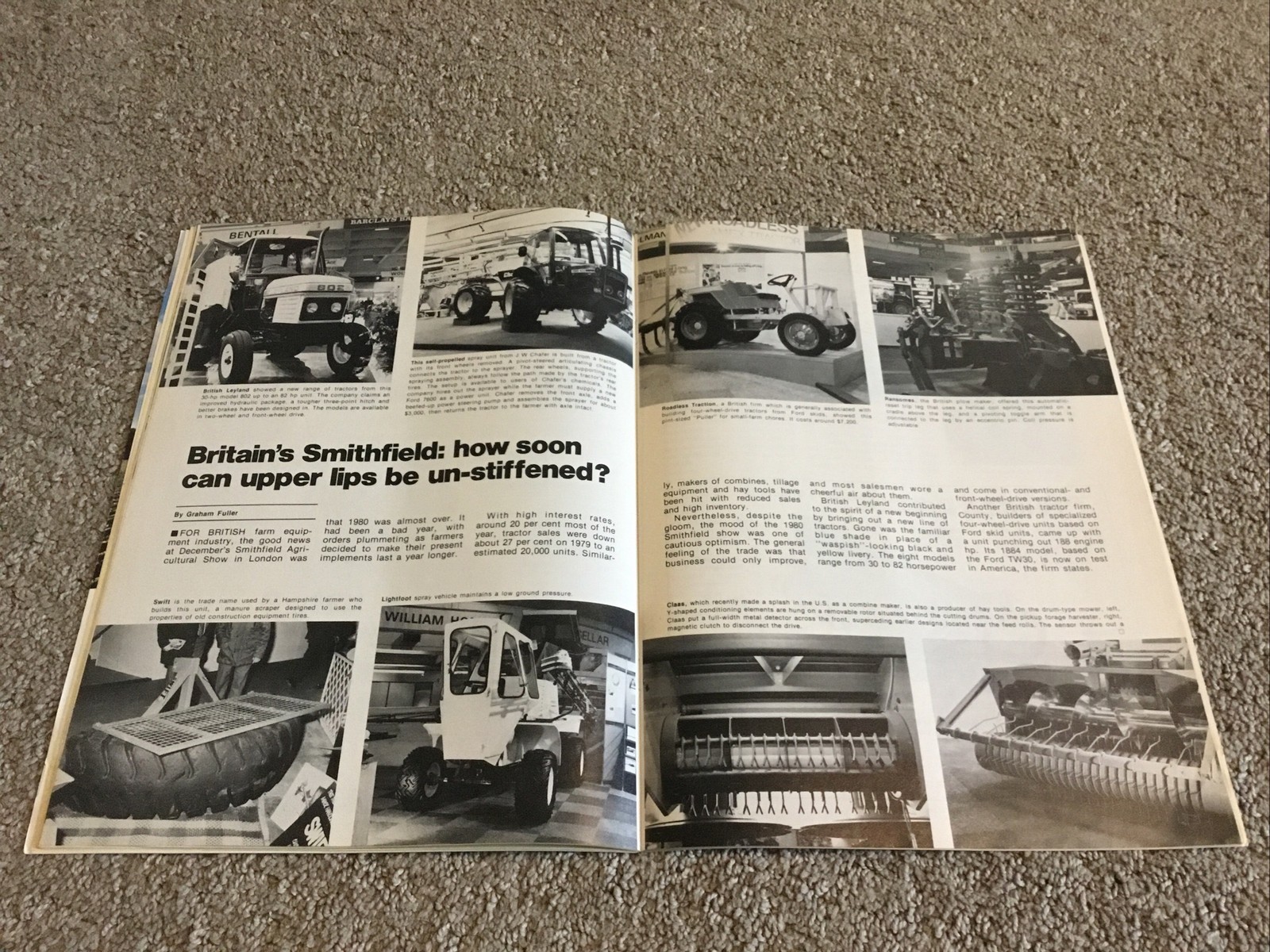 Implement & Tractor Magazine February 7, 1981 Farming Agriculture Vintage Ads J