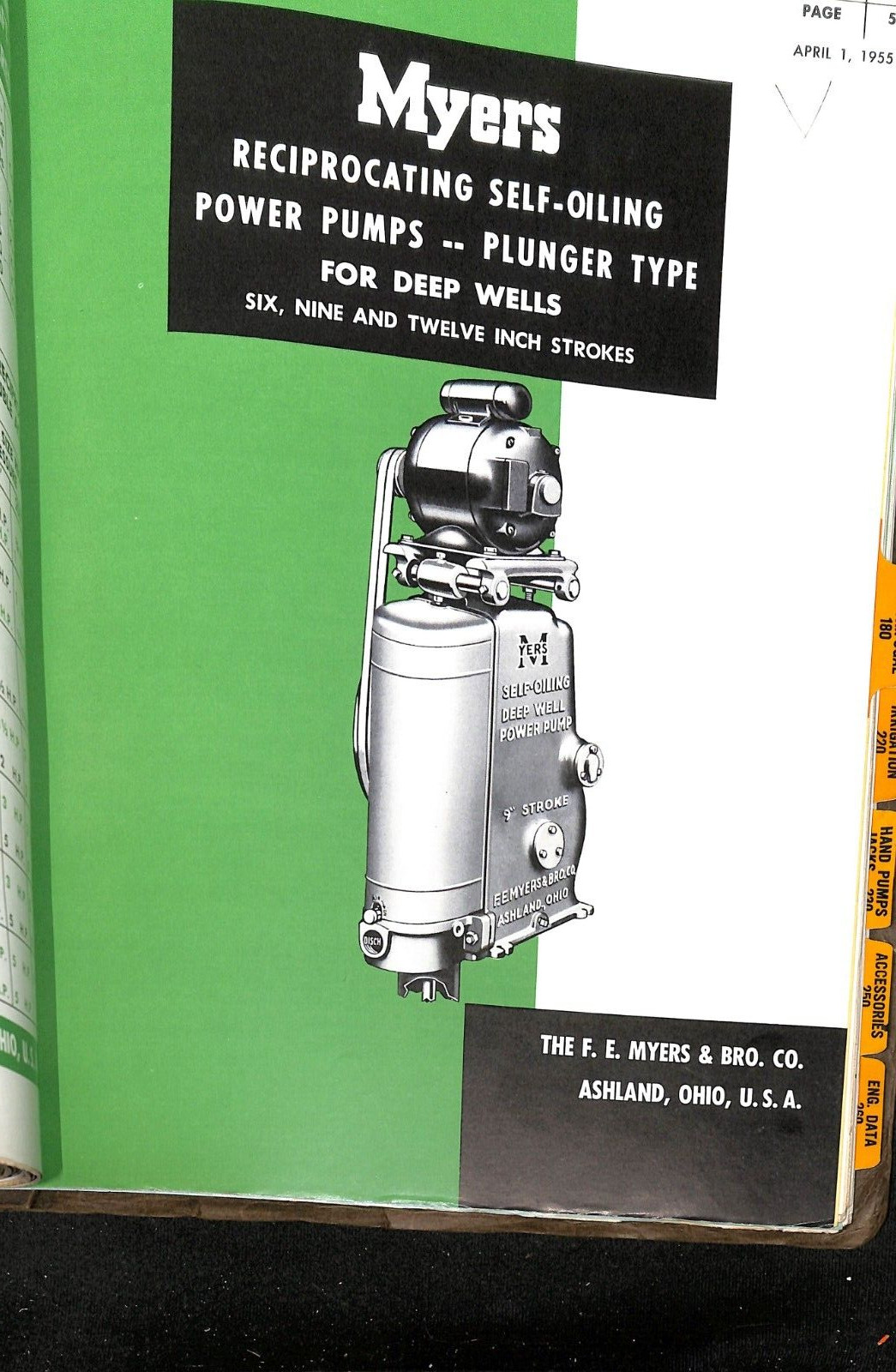F E Myers Ashland Ohio Catalog Brochures Binder Ephemera 1966 B1