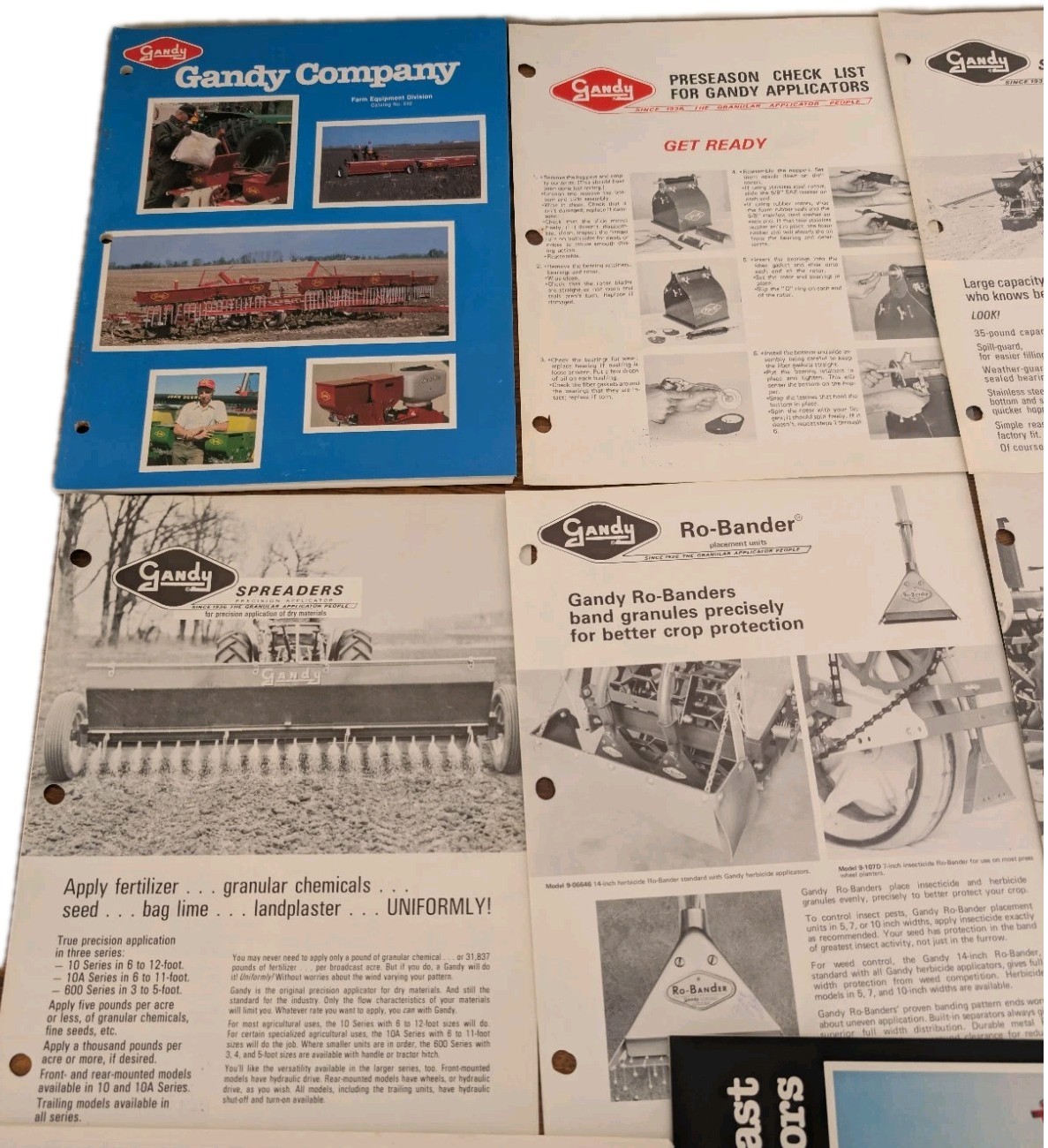 Gandy Company Catalog And 13 Farm Attachment Implement Advertisement Brochures