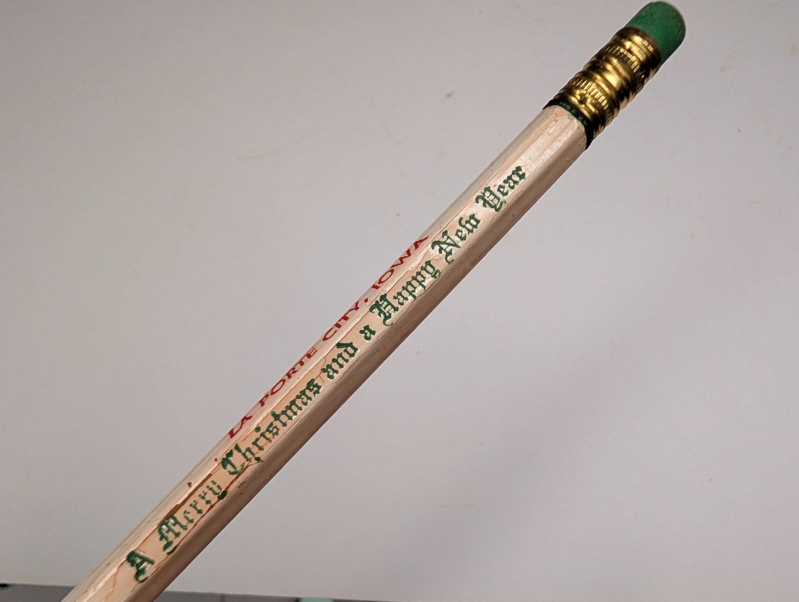 c1950s La Porte City Iowa Fosse Produce Co Advertising Pencil Christmas Xmas IA