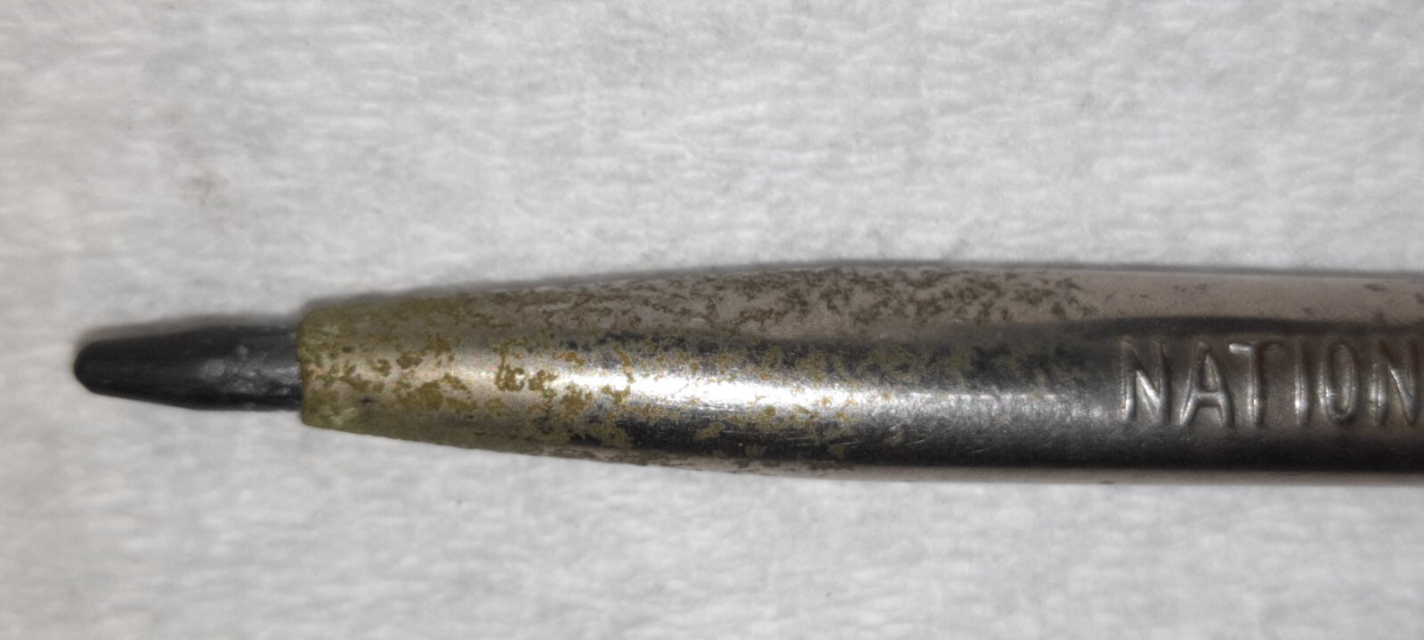 « National Live Stock Commission Co »Chromed Metal LEAD HOLDER Working Mech Pencil