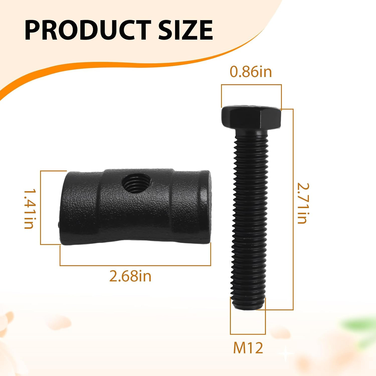 2Pcs Torsion Bar Key Adjuster Block Nuts with Bolts, Replacement
