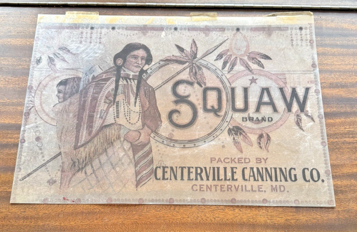 Rare Centerville Canning Co Squaw Brand Progressive Color Proof Transparency 4pg