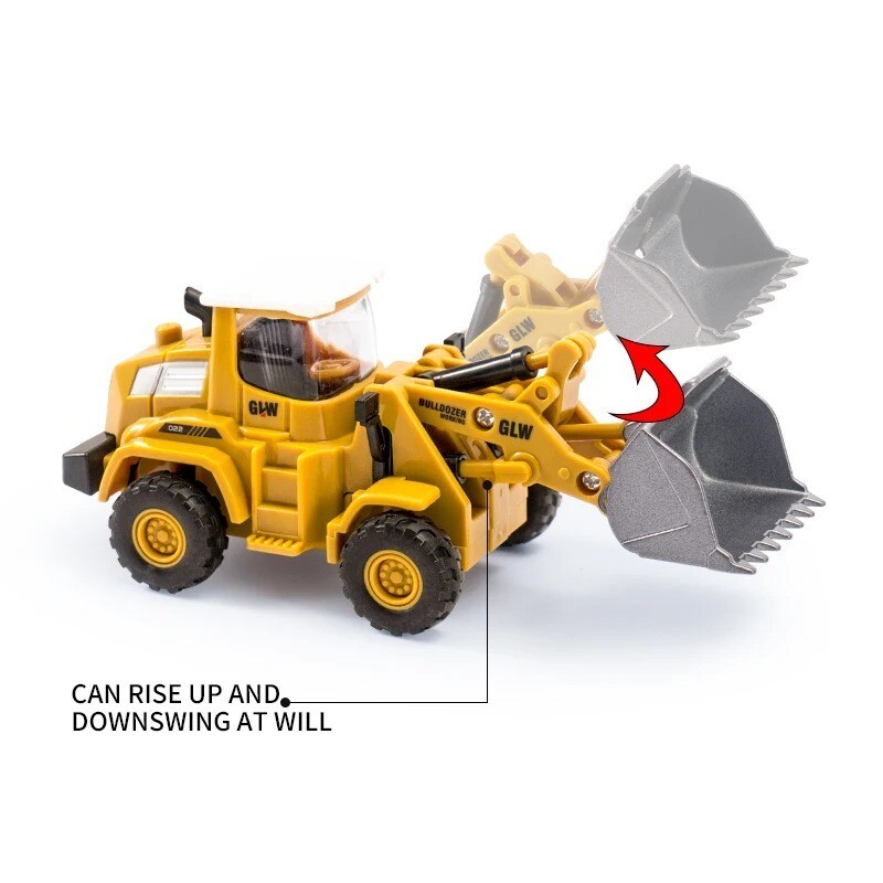 Alloy+Plastic Toys for Bos Tower Crane Tractor Excavator Bulldozer Forklift Truk