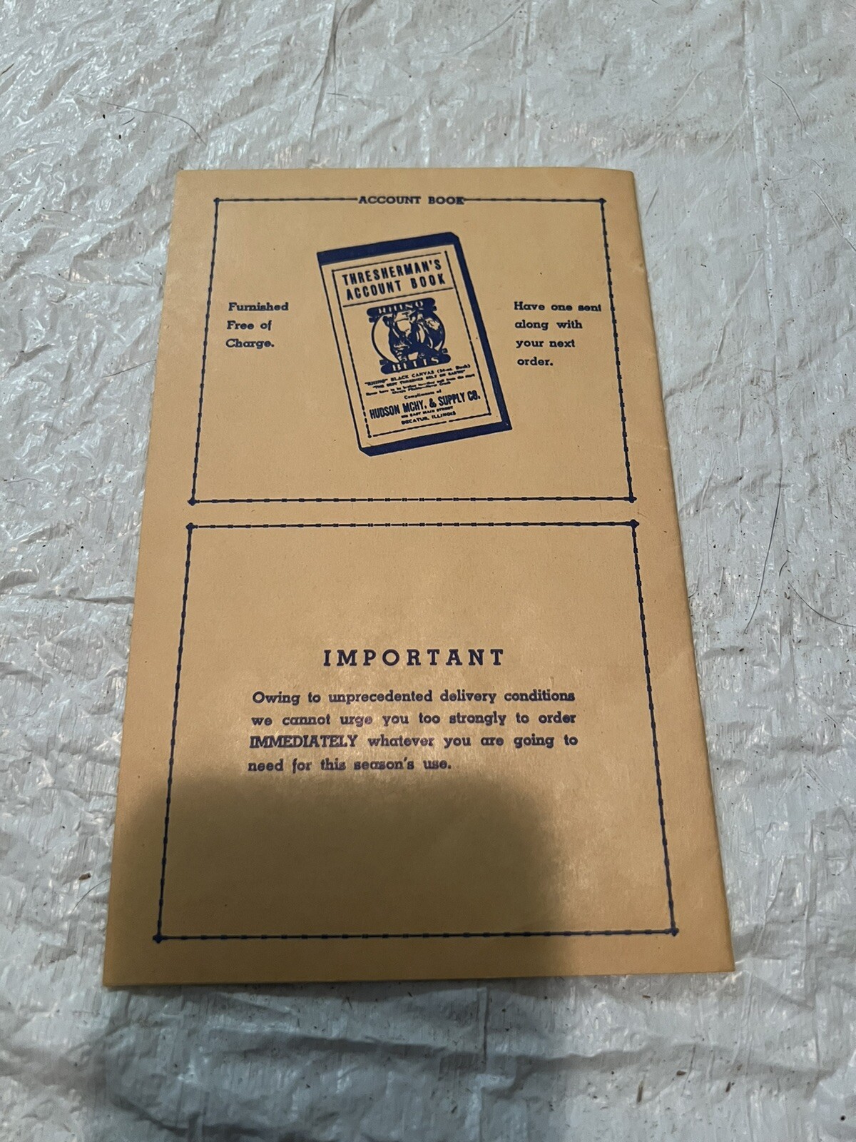 vintage original print the hudson machinery and supply co catalog 1946