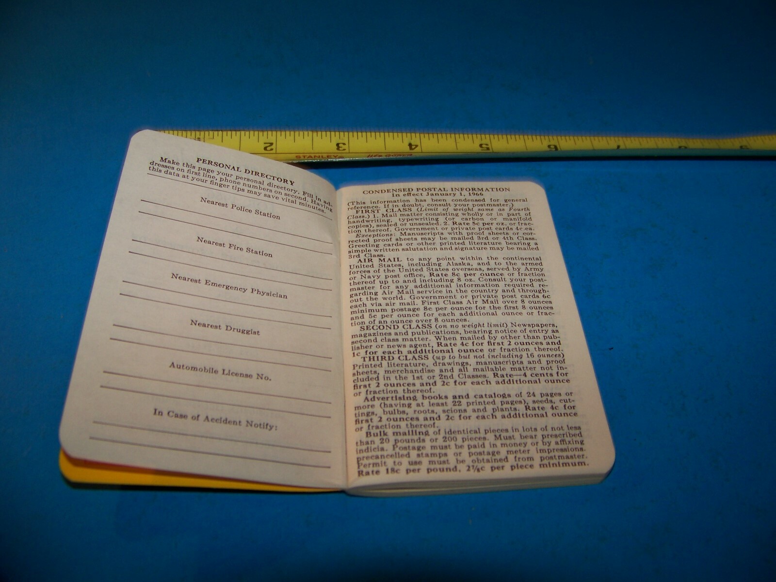 Niagara Brand Farmers « Daily Reminder » Memo Booklet Vintage 1966