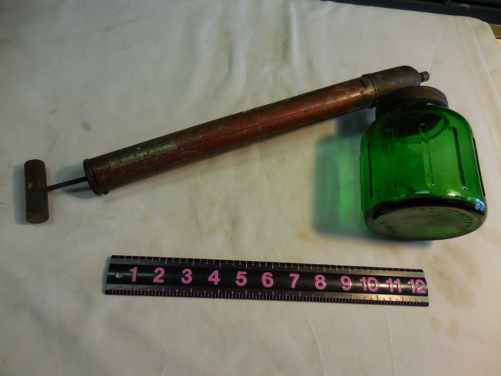 Vintage Brown&rsquo;s ? All Purpose Sprayer/Bug Sprayer w/Green Glass-WORKS
