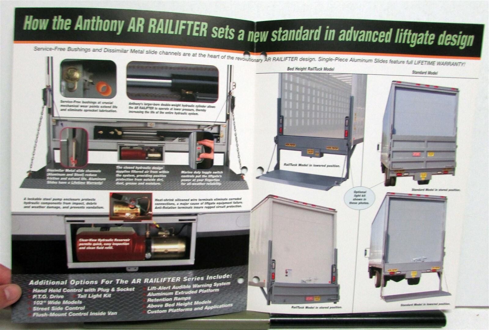 1990s Anthony Hydraulic Lift Gates ATU Tuckunder SF AR Railifter Sales Brochure