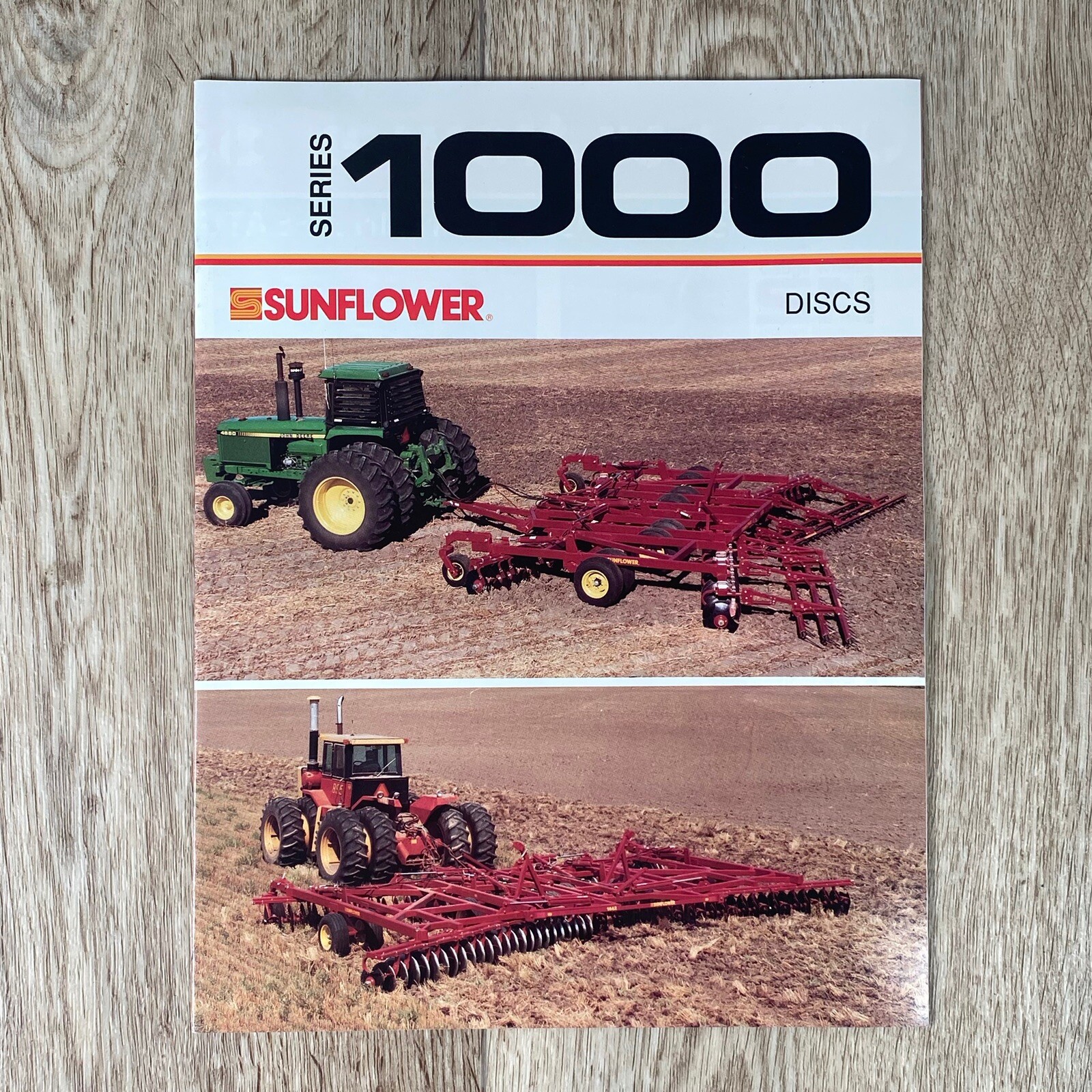 Vintage Sunflower Series 1000-1500 Discs Sales Brochure Dealership Advertising