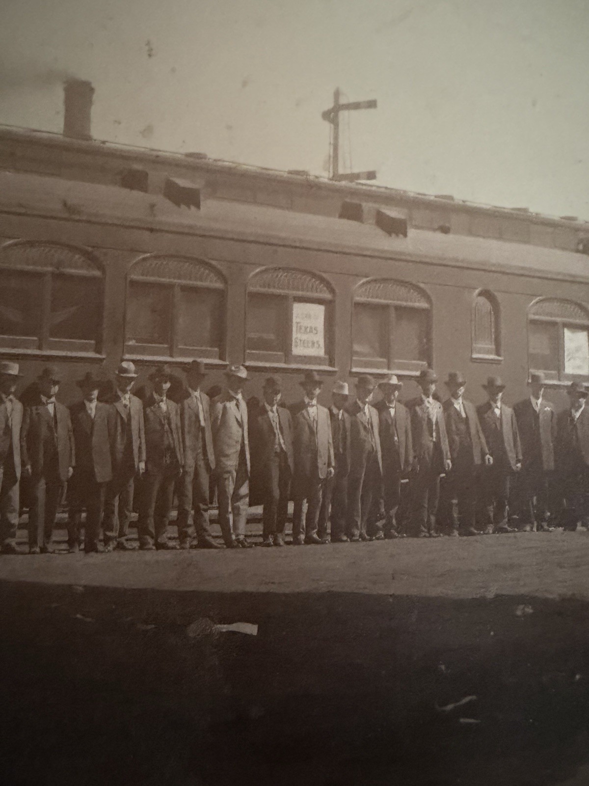 Antique Sattley Excursion Train Photo Texas Farm Machinery Dealers Racine WI