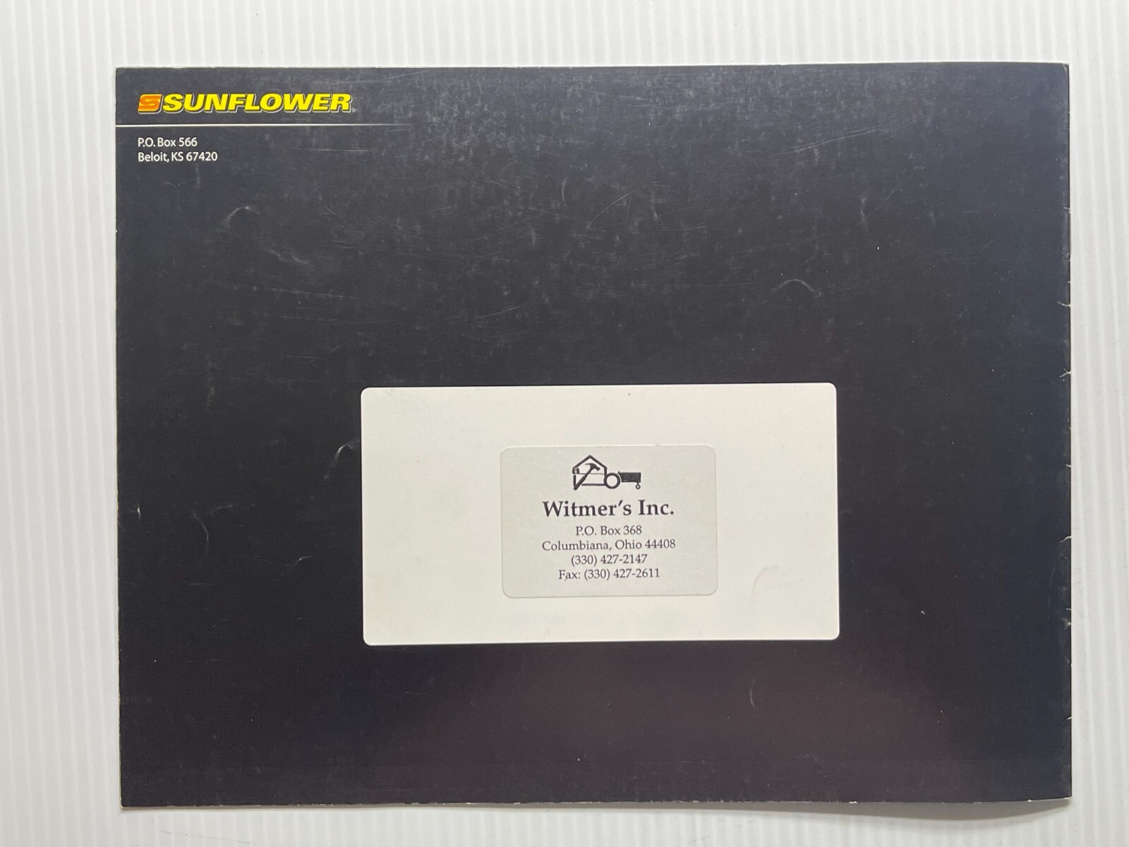 Sunflower Residue Management Systems Sales Brochure *Original Dated 2005*