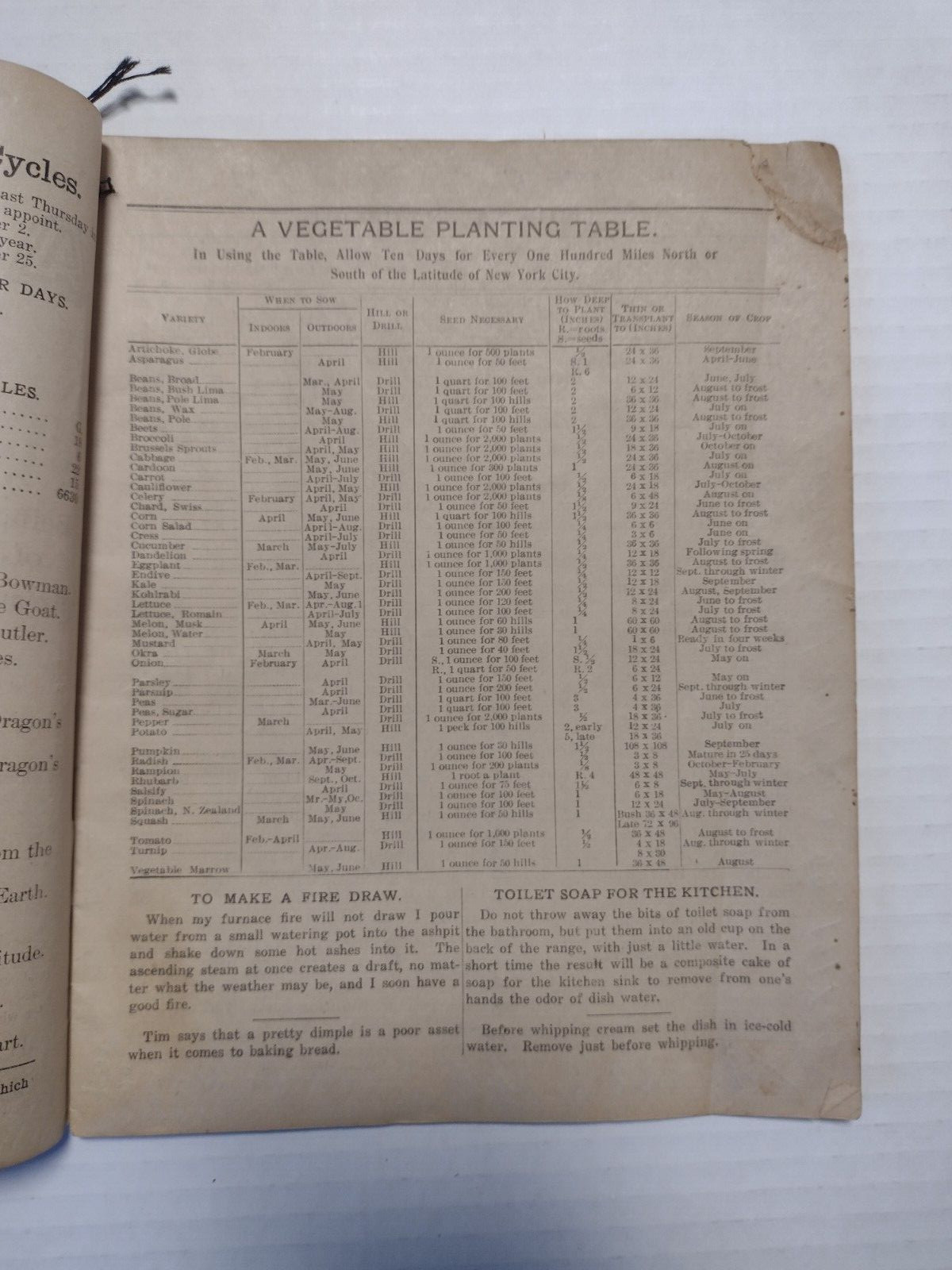 1917 John Baer&rsquo;s Sons Lancaster, PA Agricultural Almanac