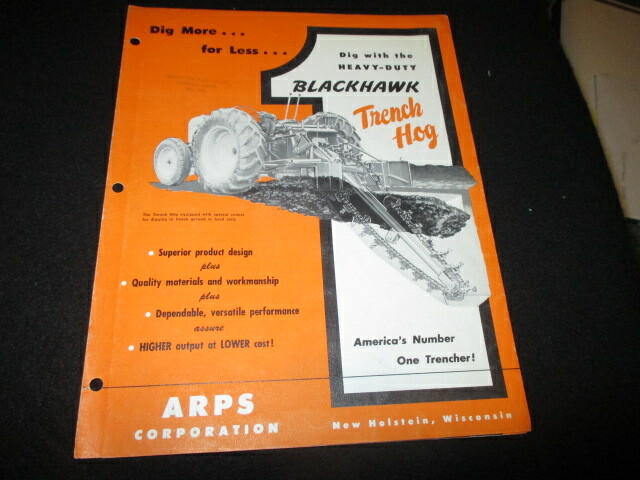 Heavy-Duty Blackhawk Trench Hog Advertising Brochure