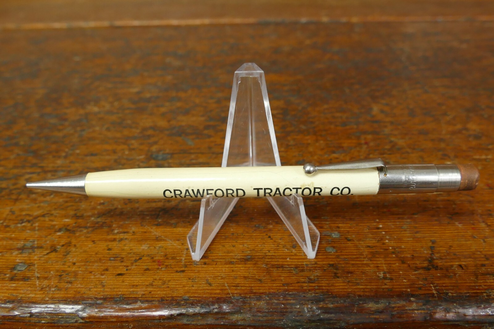 Vintage 1940s/1950s Crawford Tractor Co. Mechanical Pencil – Cedar Rapids, Iowa