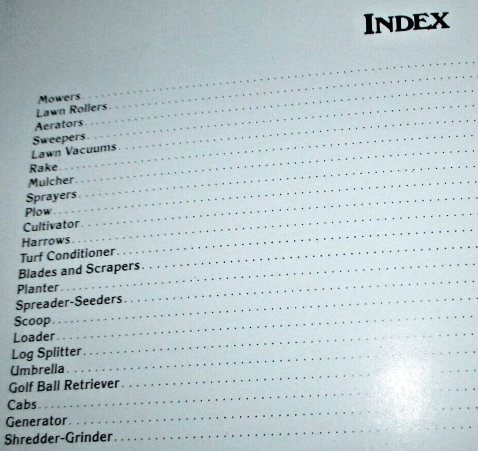 *IH International Special Duty Equipment Cadet Tractors & Riders Sales Brochure