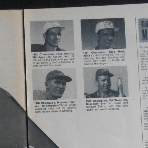 1963 Ford Motor CO Corn Picker Tractor Contest Winner Hess & Clark Ashland OH AD
