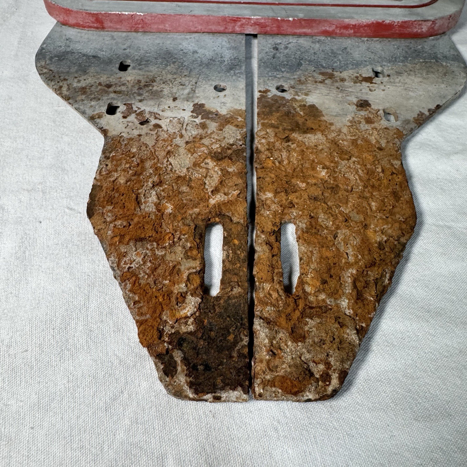 Hesston Cast Aluminum Implement Logo Farm Equipment Sign Boot Scraper 11”x9.5”