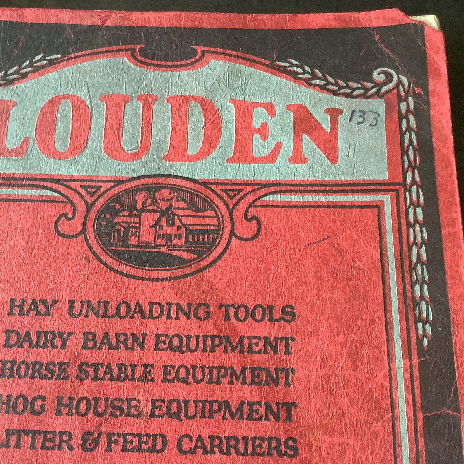 Louden 1933 No. 55 Farm Machinery Catalogue Milk Stools Troughs Pig Pens Pre Own