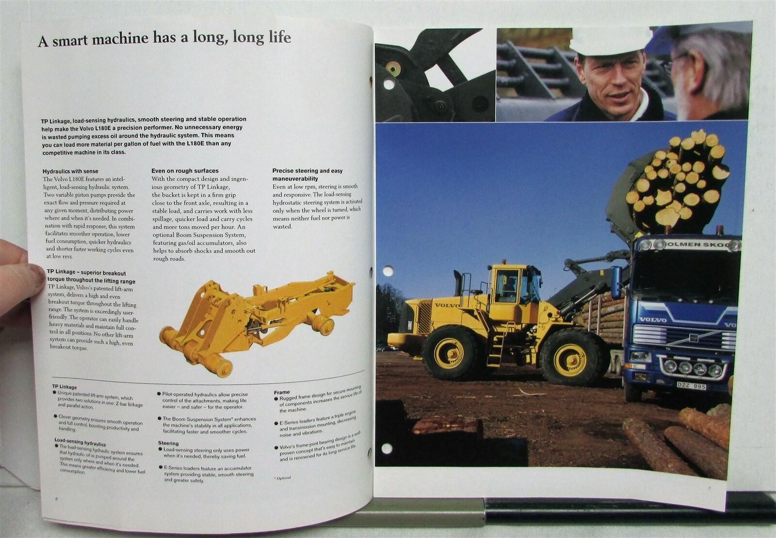 2003 Volvo L180E Wheel Loader Construction Sales Brochure