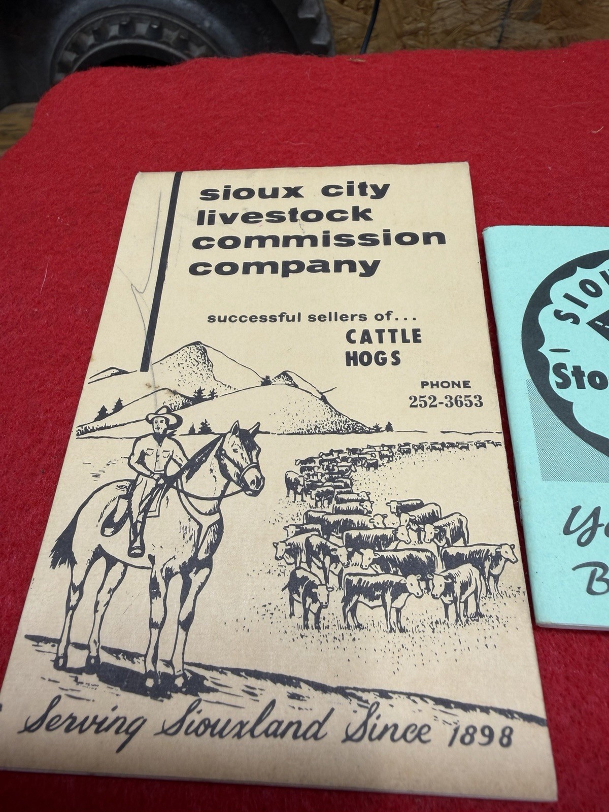 Vintage Sioux City Livestock Commission Company Note Pads