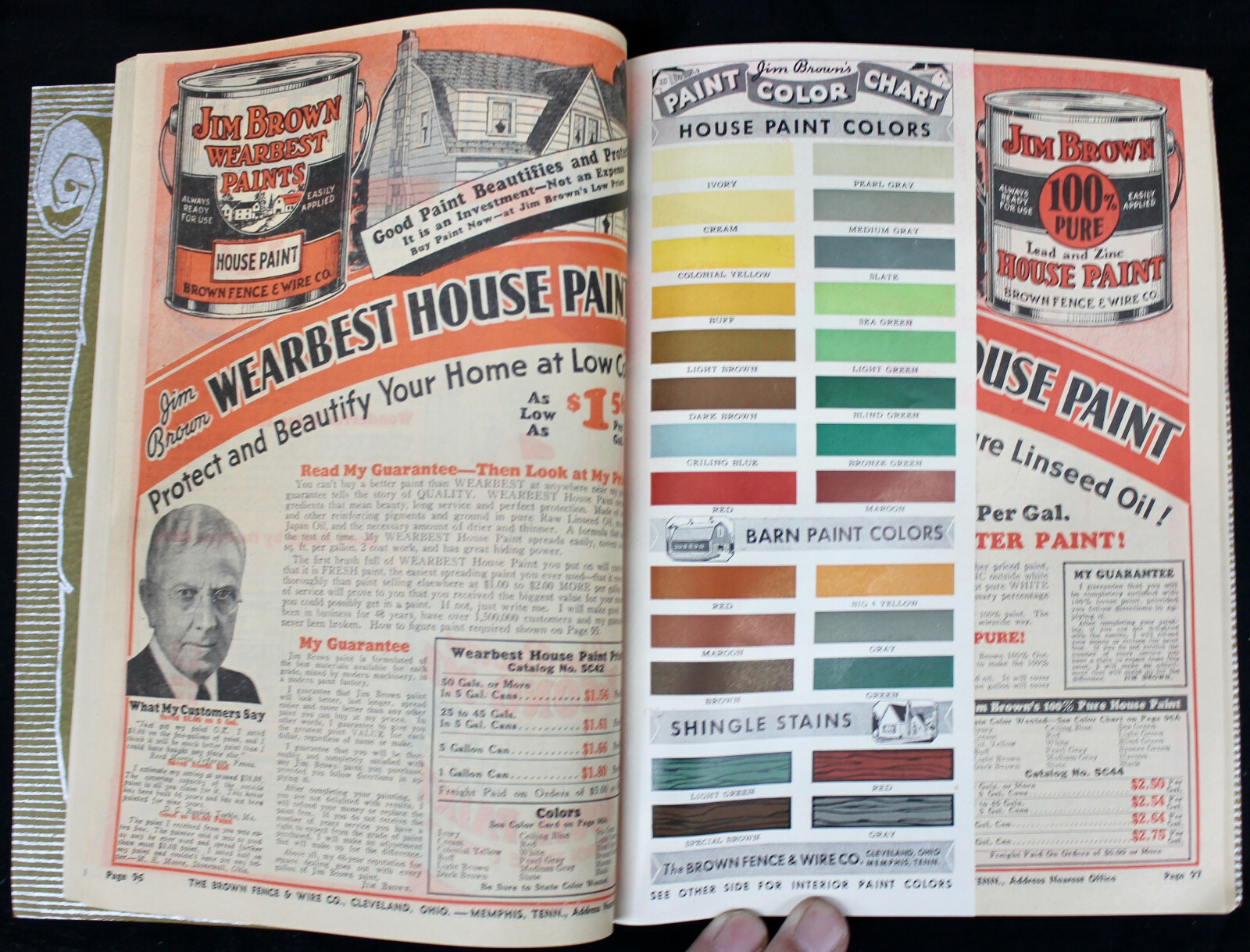 Original 1937 Jim Brown’s Catalog Barbed Wire Paint and More