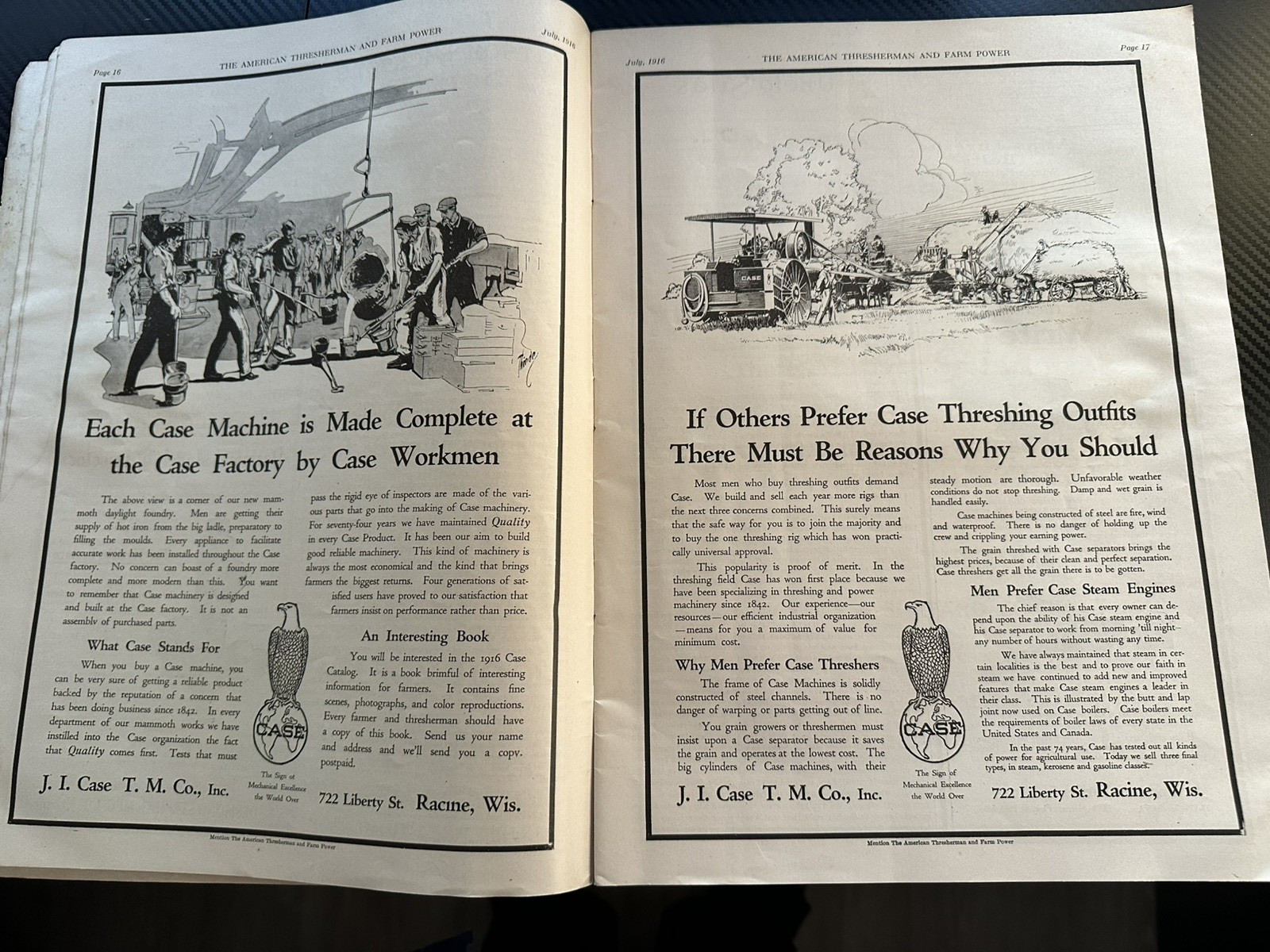 The American Thresherman and Farm Power MAGAZINE 1916 Madison, WIS Vol 19 No 3