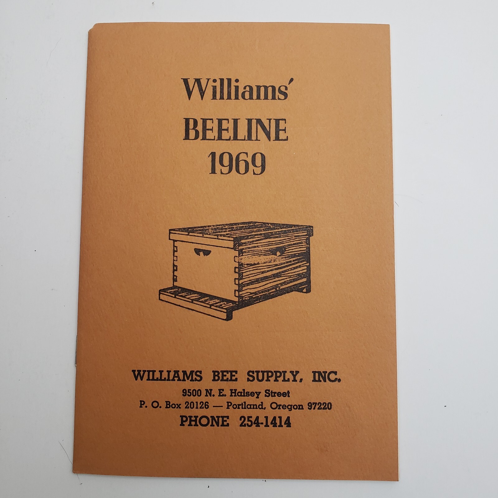 1968 Williams Beeline Catalogs Williams Bee Supply Inc Portland Oregon