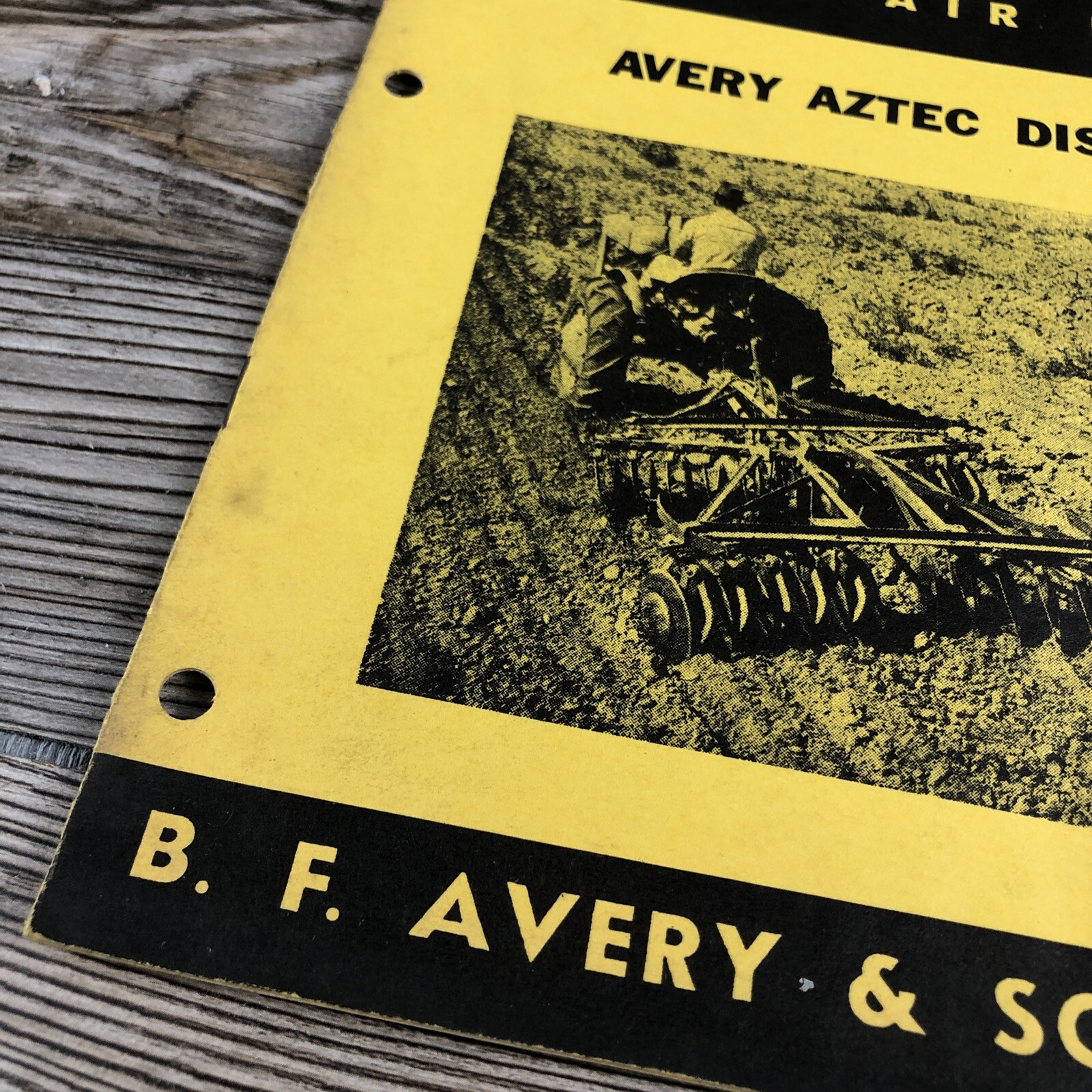 B.F. Avery & Sons Company Avery Aztec Disc Harrow Farming Instructions