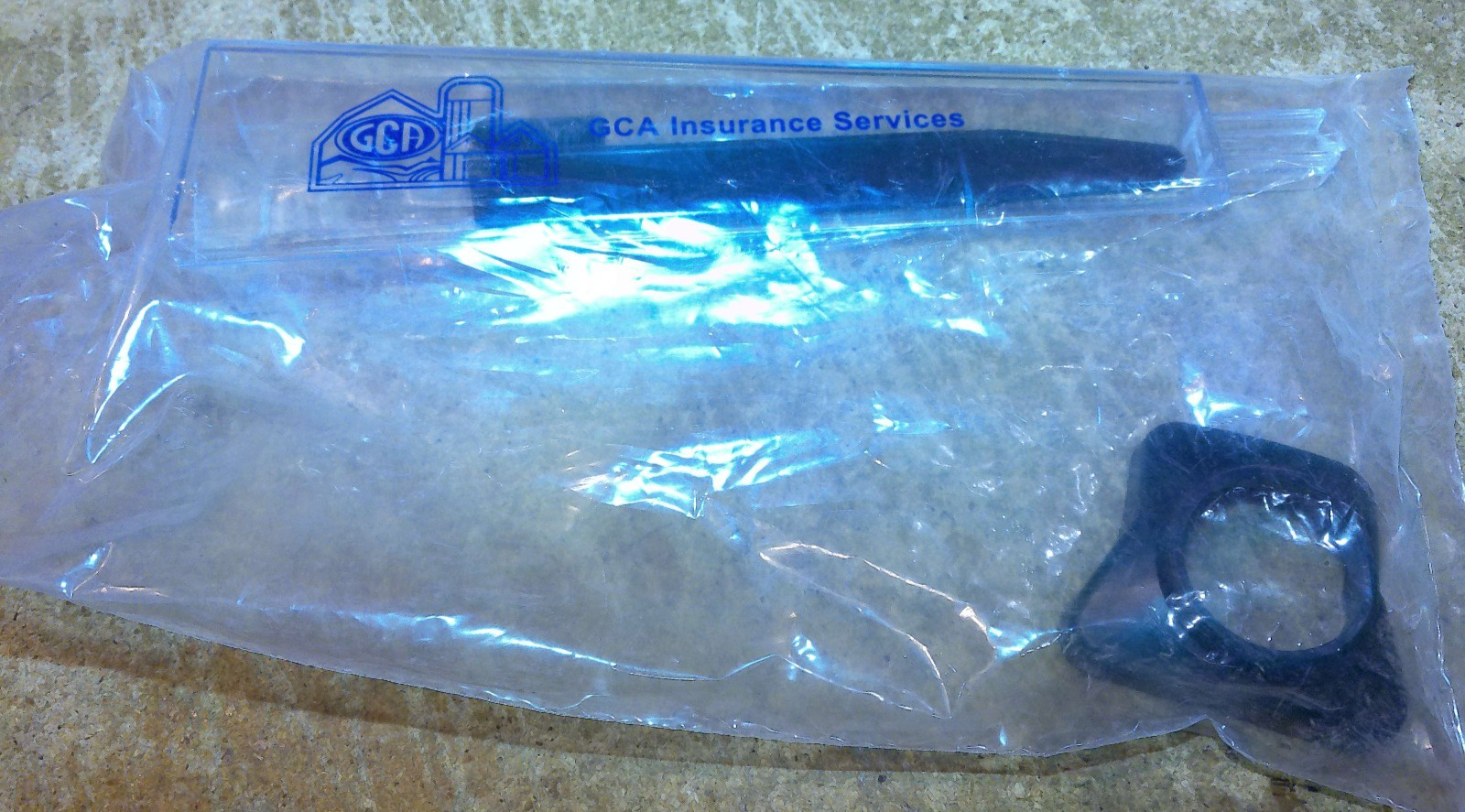 7&Prime; plastic rain gauge GCA insurance services in the package new