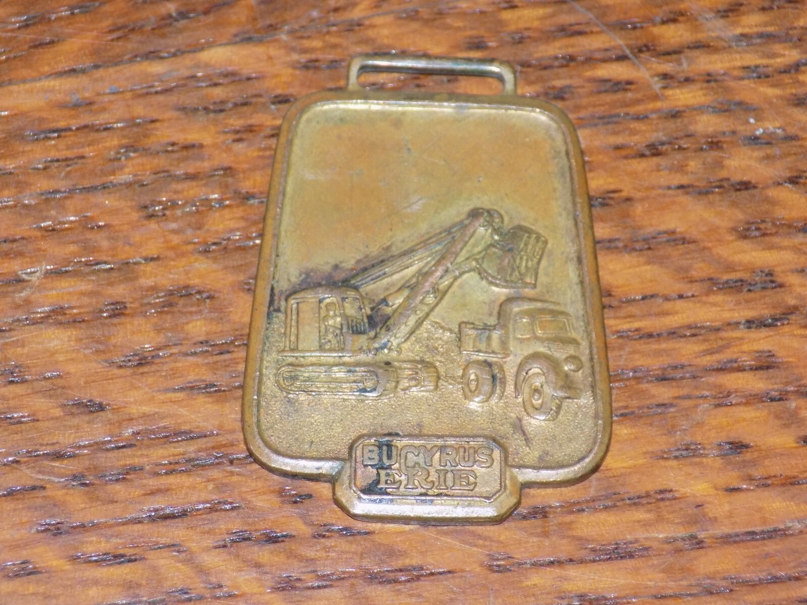 Vintage Bucyrus Erie Metal Watch Fob