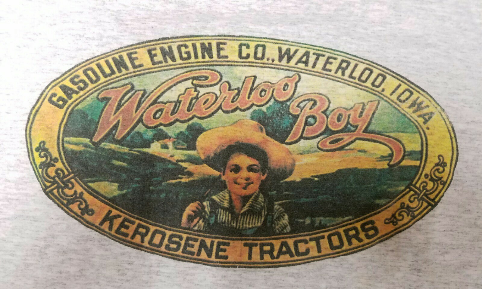 WATERLOO GASOLINE ENGINE CO. WATERLOO BOY vintage shirt size large