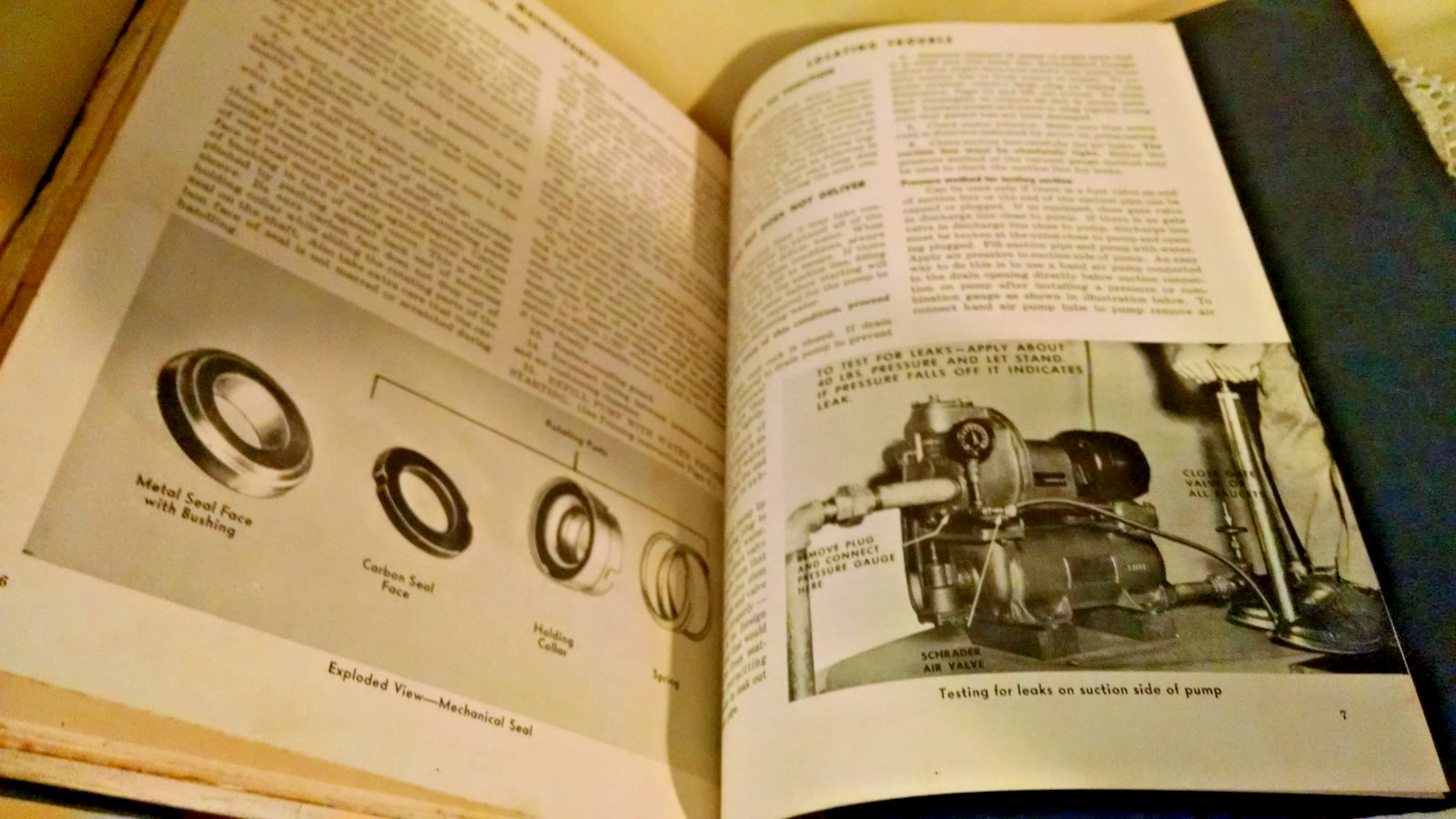 Goulds Service Manual Water Well Pump Home Farm 1940&rsquo;s 1950&rsquo;s Seneca Falls NY.