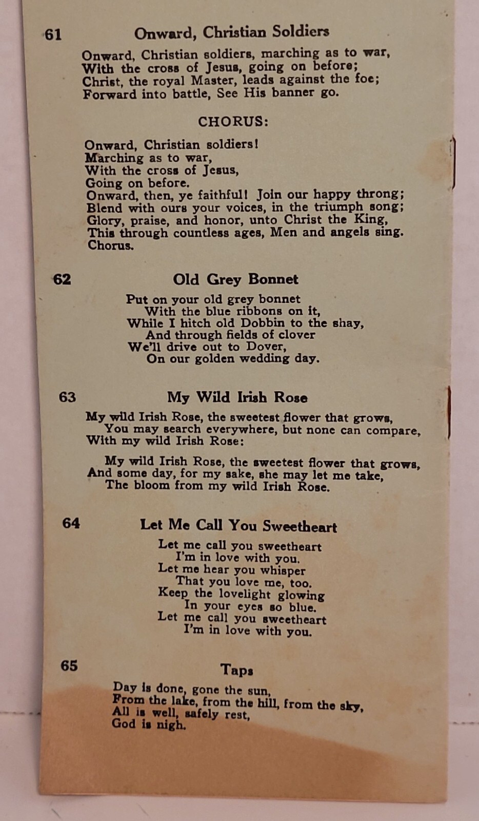 American Farm Bureau Federation 1951 Convention Songs Brochure Vintage Insurance