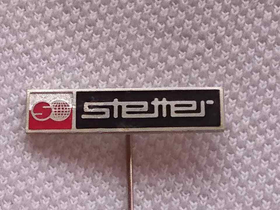 STETTER – Tractor factory vintage logo lapel pin badge from 1970s AUREA CELJE