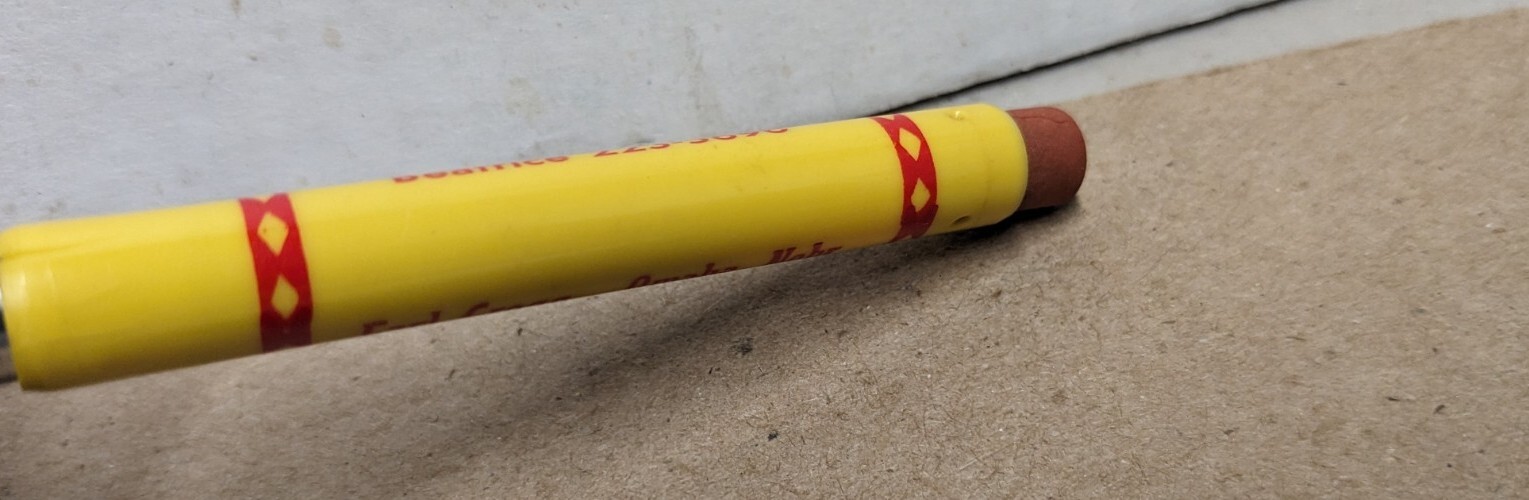 Vintage Wood Bros Inc Livestock Earl Gregg Omaha Nebraska NE Bullet Pencil