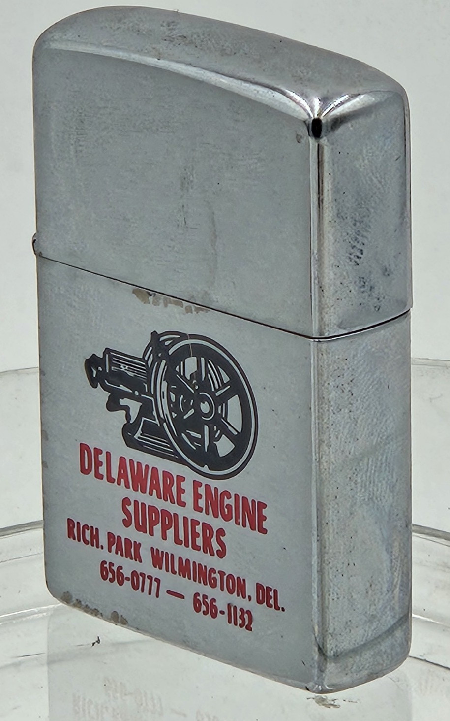 Vintage Hit & Miss engine advertising ZIPPO lighter in original box. NOS!