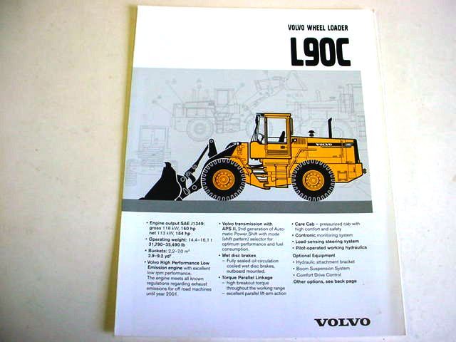 Volvo L90C Wheel Loader Brochure