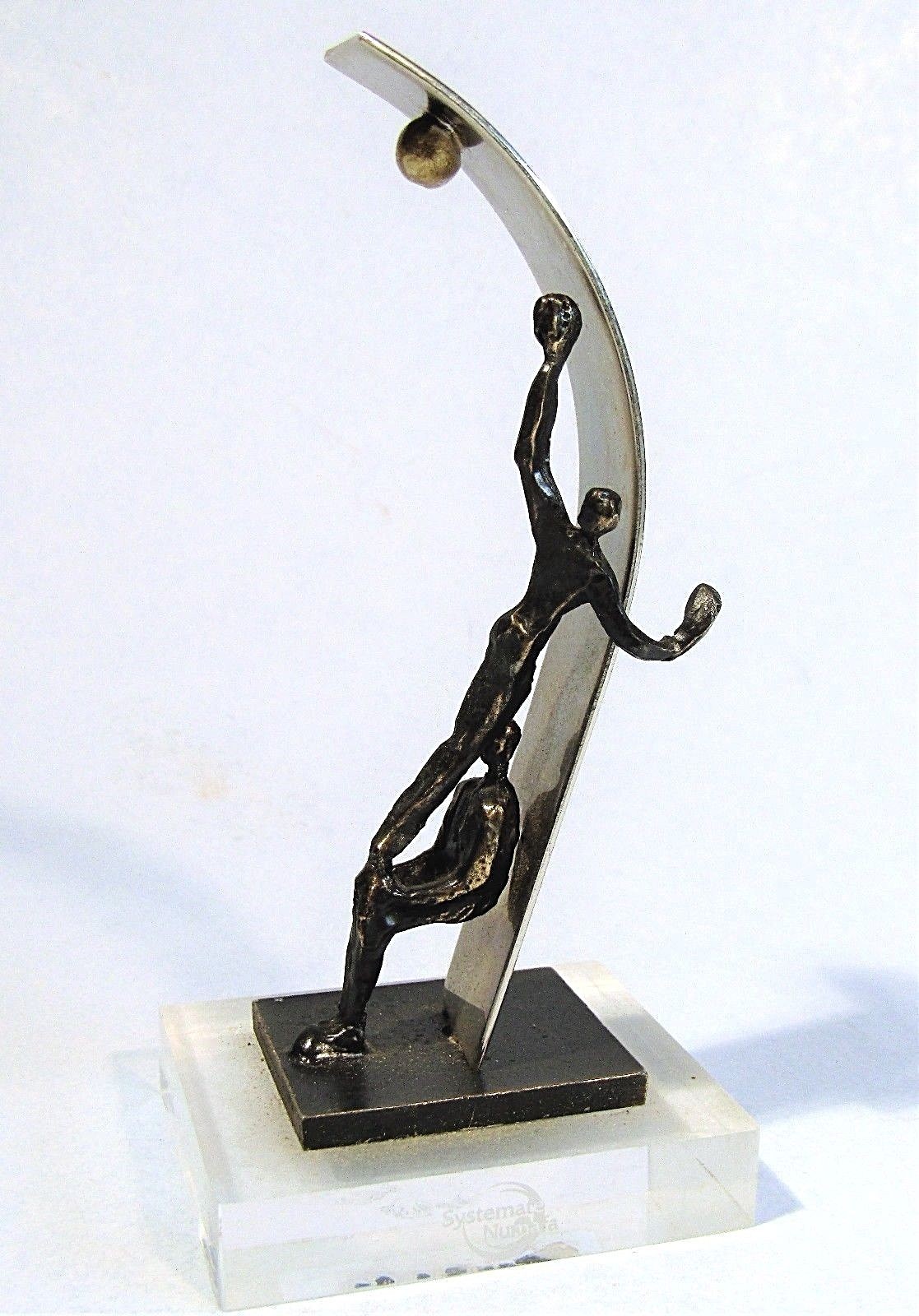 MID-CENTURY MODERN MINIATURE SCULPTURE ADVERTISING SYSTEMATE NUMAFA