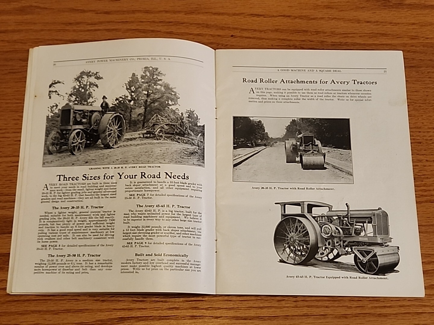 Avery Power Farming Threshing And Road Machinery Peoria IL Catalog Original