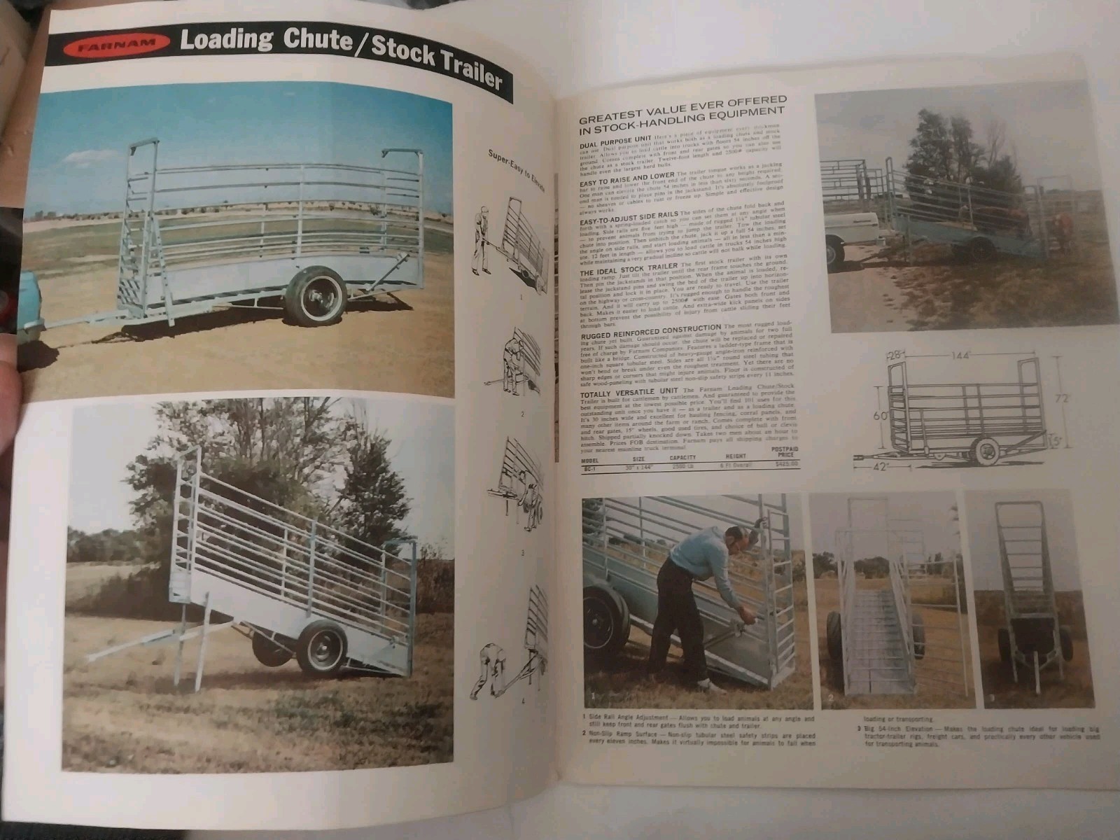 Farnam Cattle Handling Equipment catalog 73C (1970s?) chutes, gates, trailers