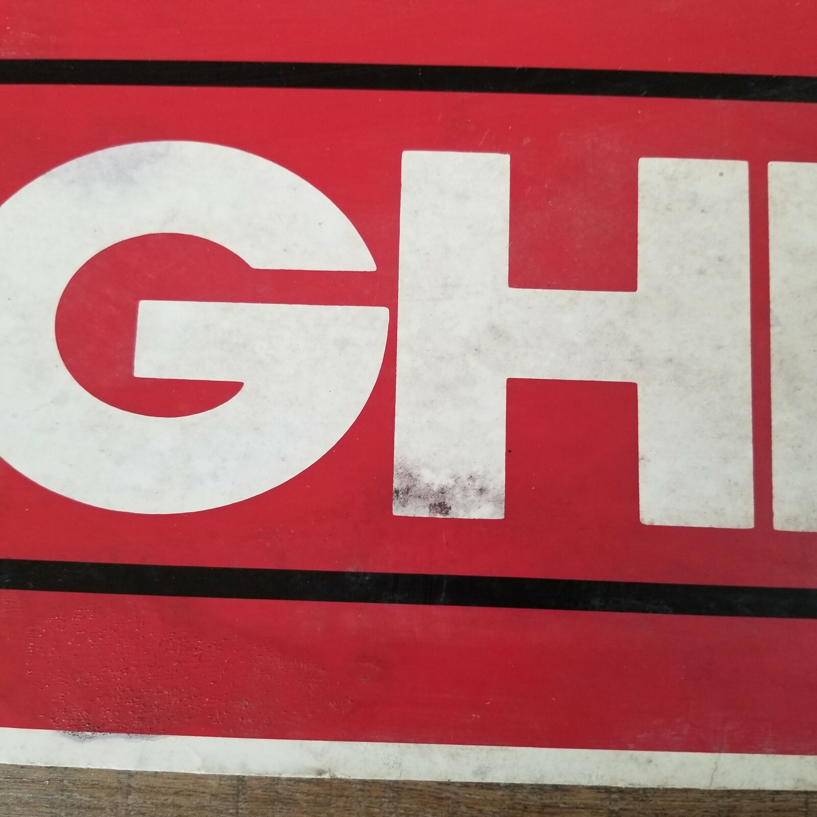Vintage Cardboard Sign HIGHLANDER Tractor & Implement Replacement Parts 36 x 10&Prime;