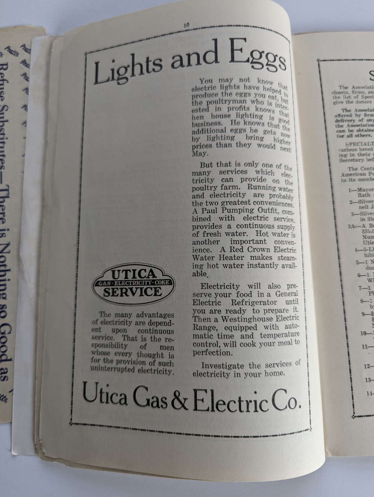 1928 Greater Utica NY Poultry Show Farm Advertising Book Entry Forms