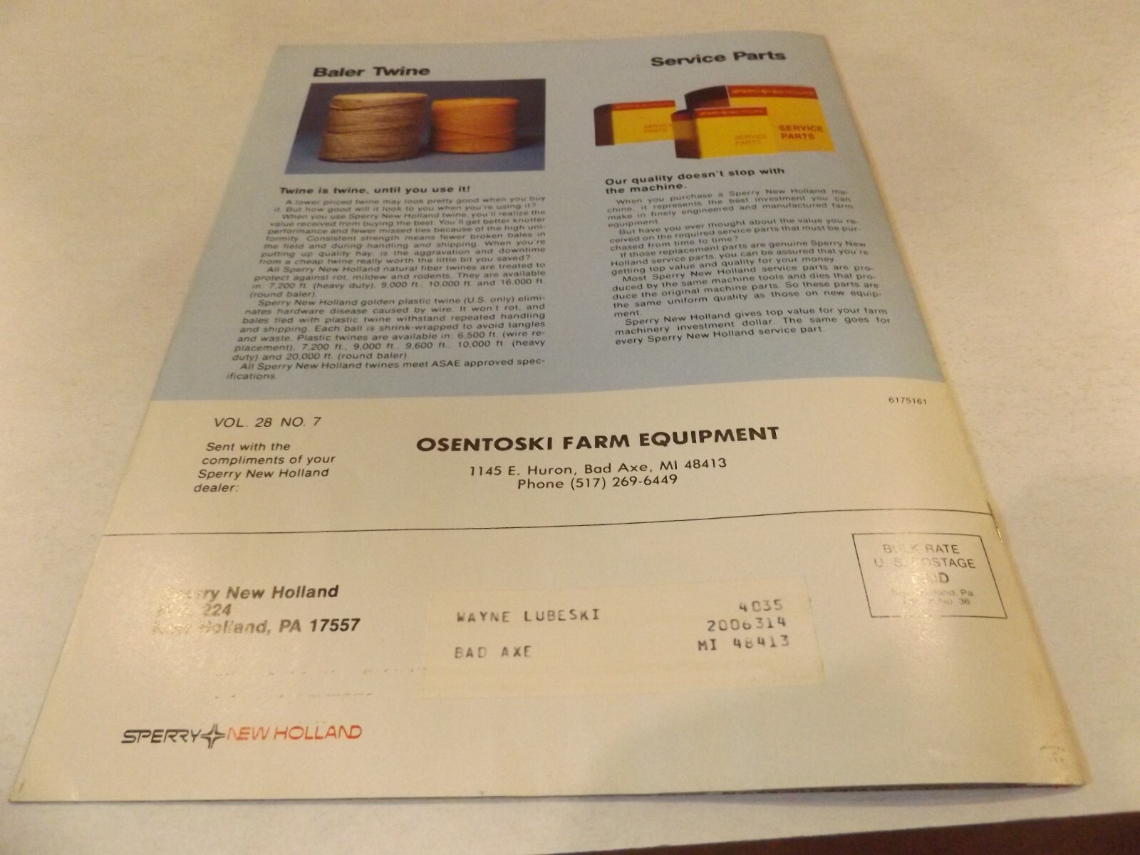 1983 SPERRY NEW HOLLAND EQUIPMENT BUYER&rsquo;S GUIDE , LIT # 6175161