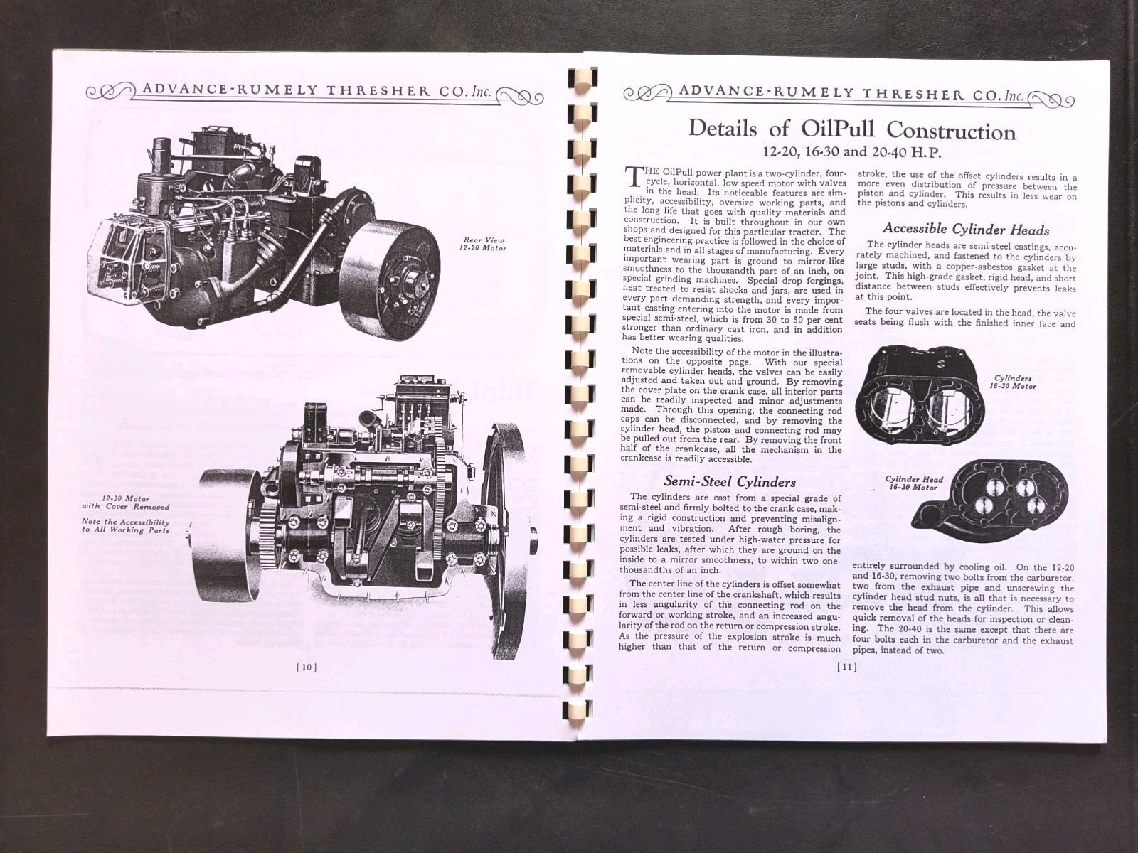 Rumley Oil Pull Tractor Dealer Brochure Owners Manual Print Advertising Reprint