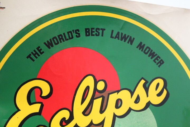 Vintage advertising decal Eclipse Lawn Mowers American Tag Co. Water Slide