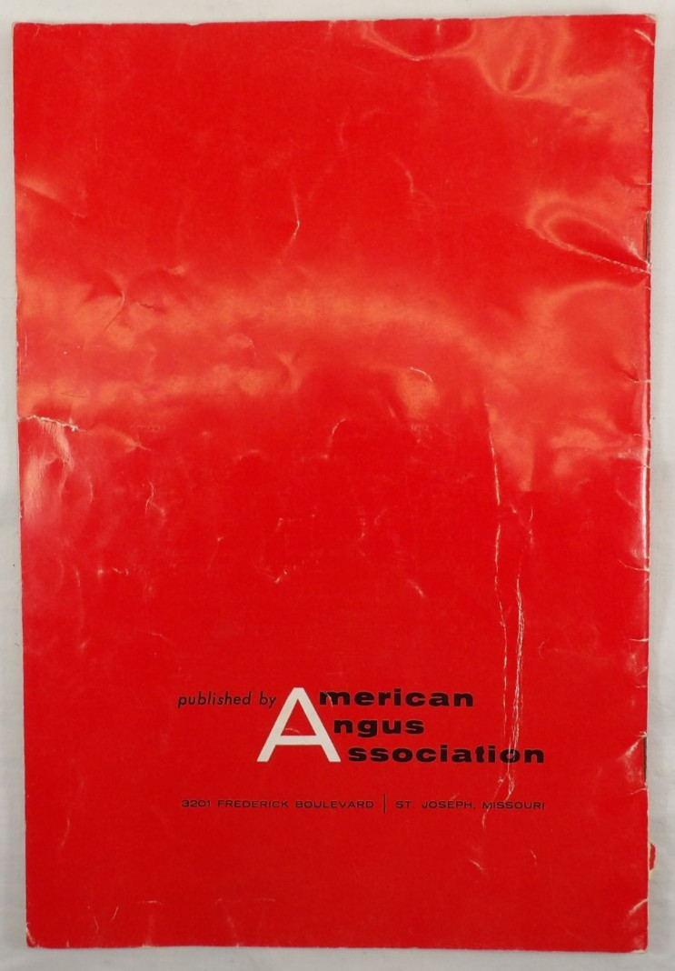 American Angus Association ~ Star of Your Future 1960&rsquo;s