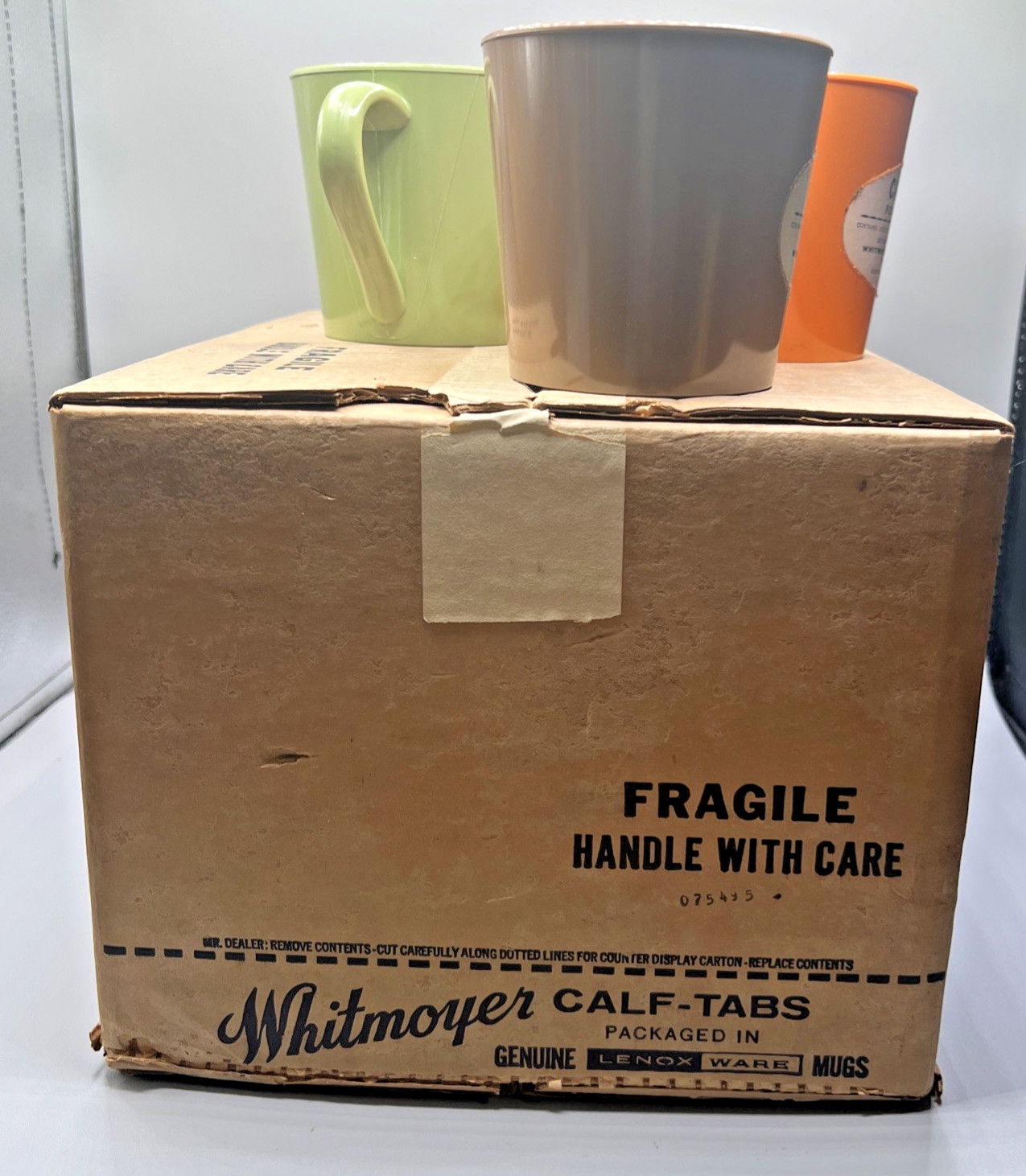 Whitmoyer Laboratories Myerstown PA Calf Scour Tabs Promotional Mug Display