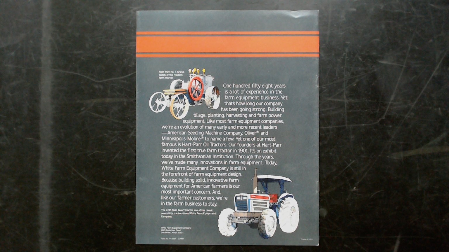 White Farm Equipment Field Boss Tractors Brochure 2-55 2-65 2-75 Vintage