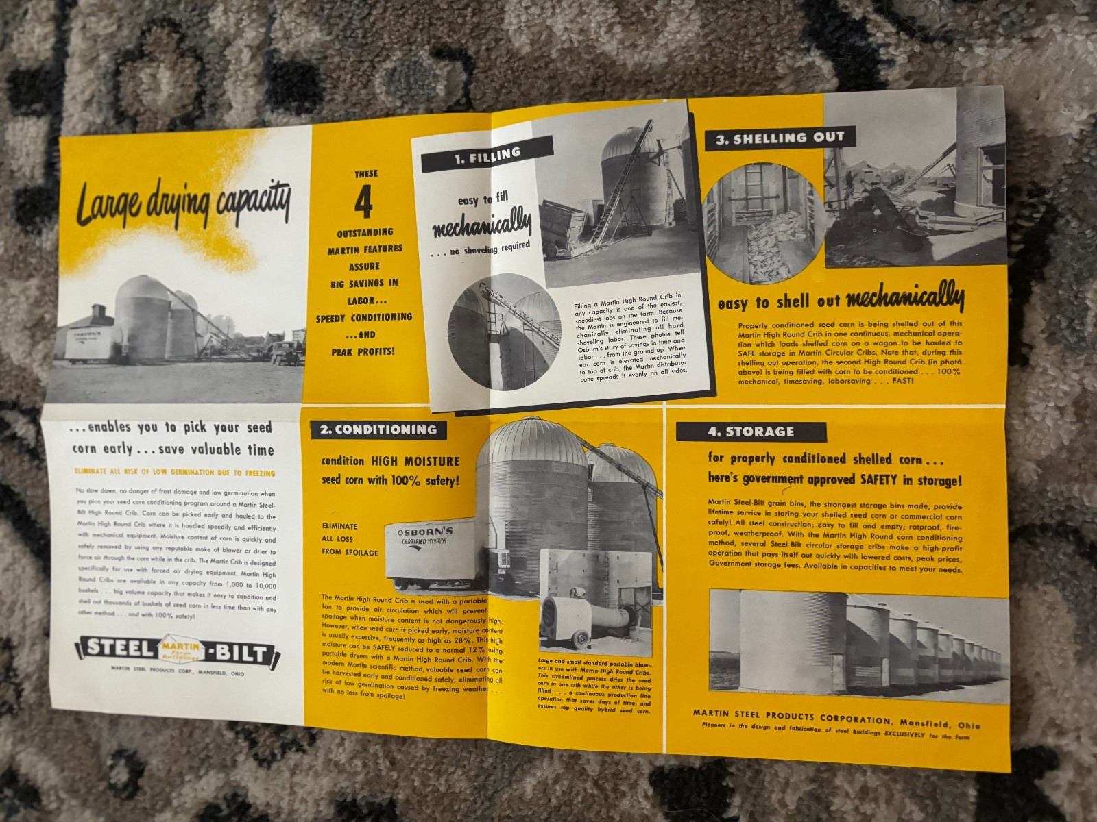 Martin Steel-Bilt High Round Corn Crib Brochure DCPA26