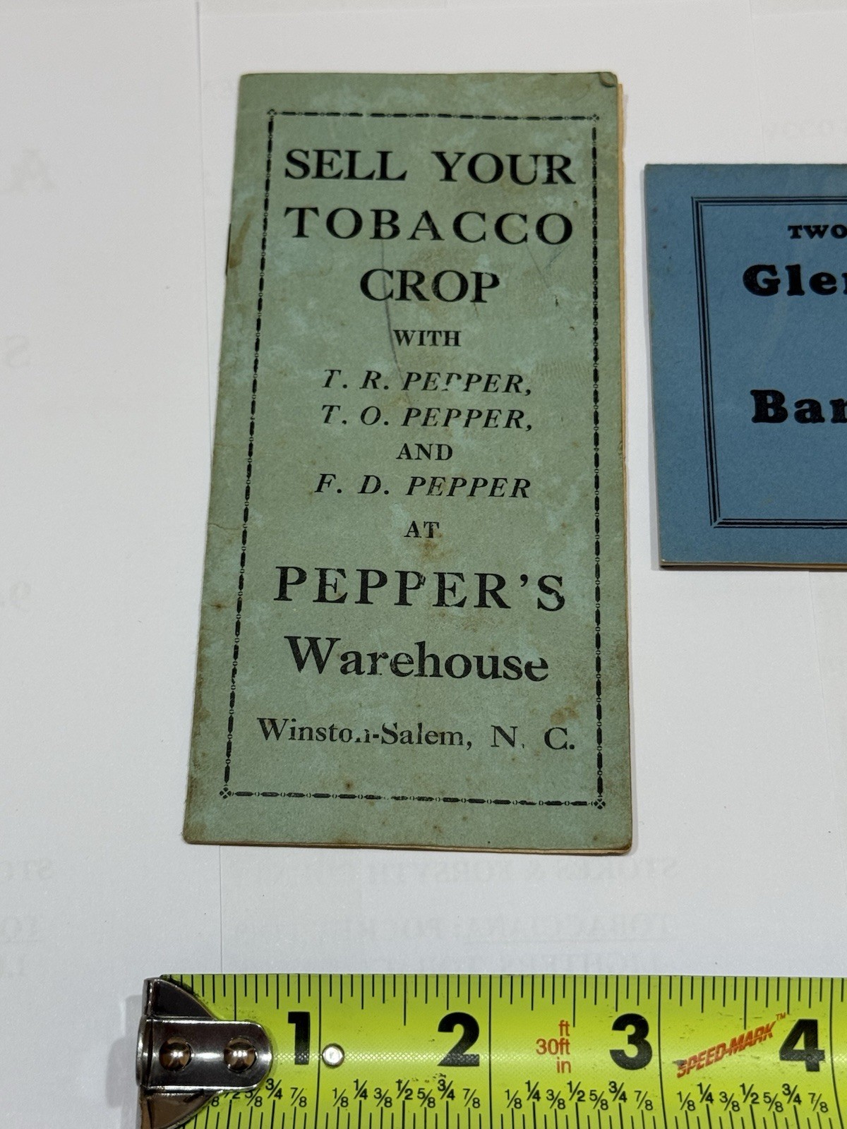 Tobacco Warehouse Books Peppers Growers Winston Salem NC Carolina 1931 1940 WS